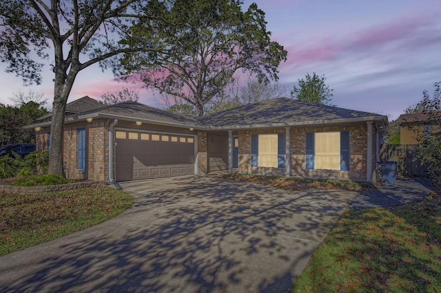 view of front of house featuring a garage