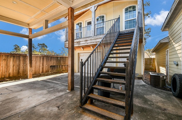 view of stairs