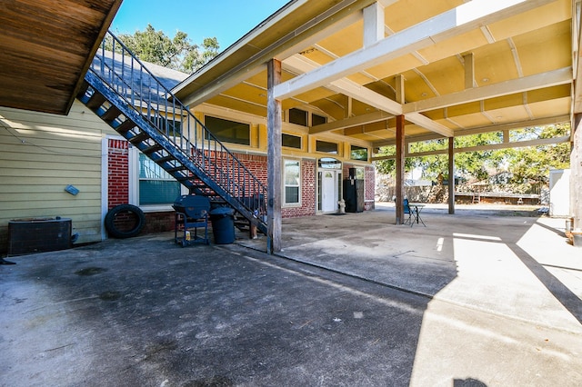 view of patio / terrace with central AC unit