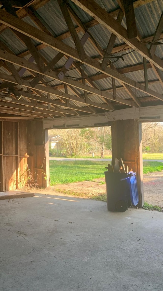 view of horse barn