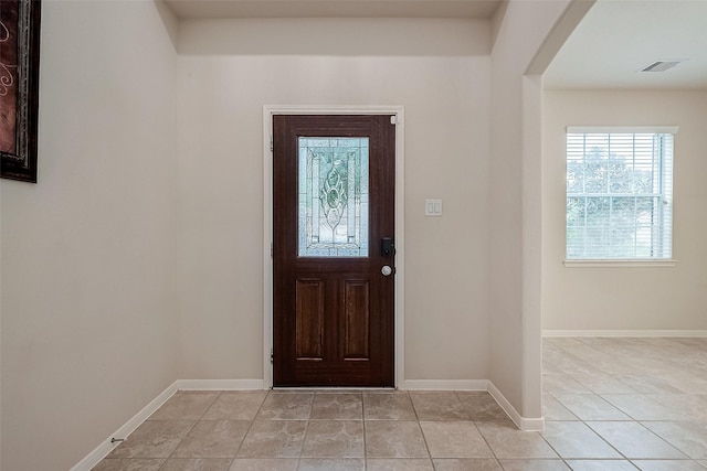 view of tiled entryway