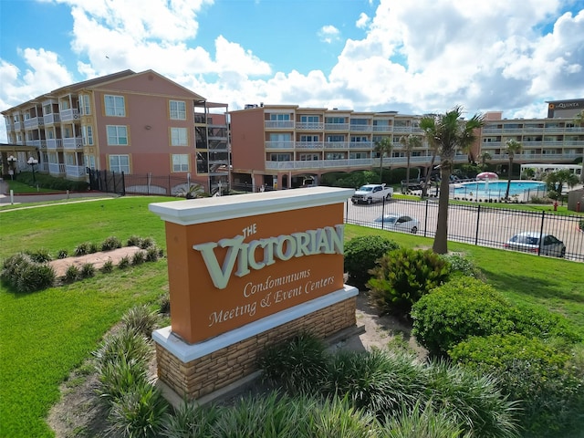 6300 Seawall Blvd Unit 3213, Galveston, TX 77551 - community / neighborhood sign featuring fence and a yard