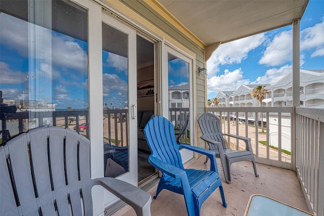 view of balcony