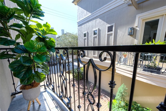 view of balcony