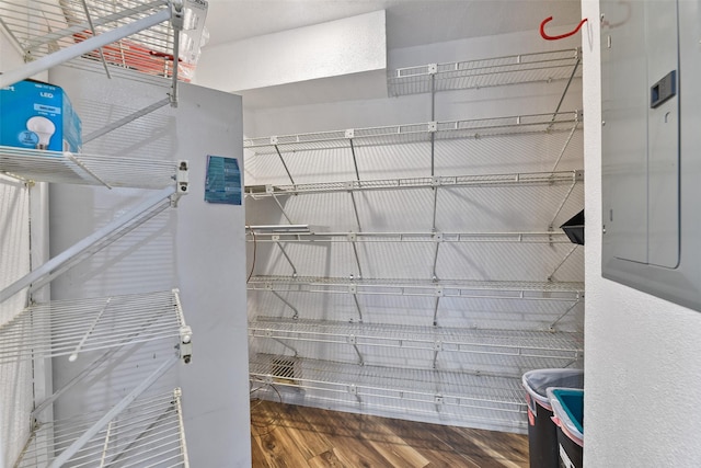 pantry featuring electric panel