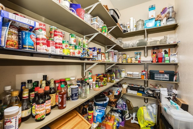 view of pantry