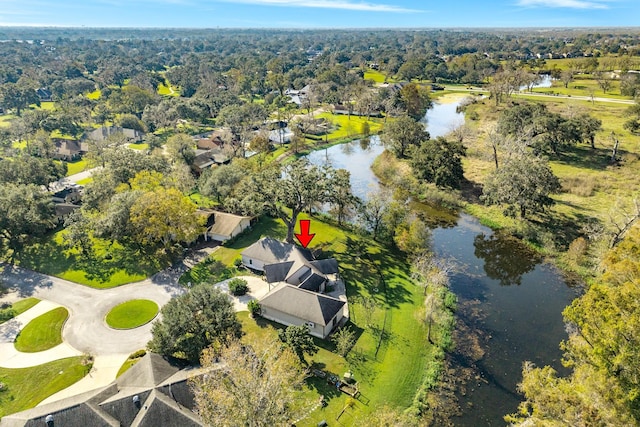14 Augusta Ln, West Columbia, TX 77486 - aerial overview of property's location with a nearby body of water