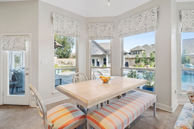 dining room featuring a wealth of natural light