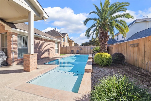 view of pool with a patio area