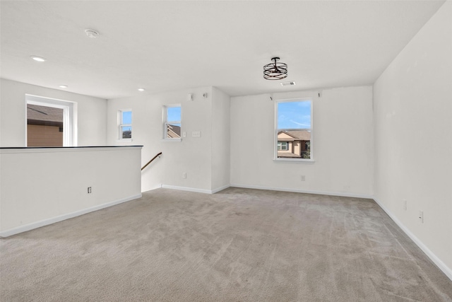 view of carpeted empty room