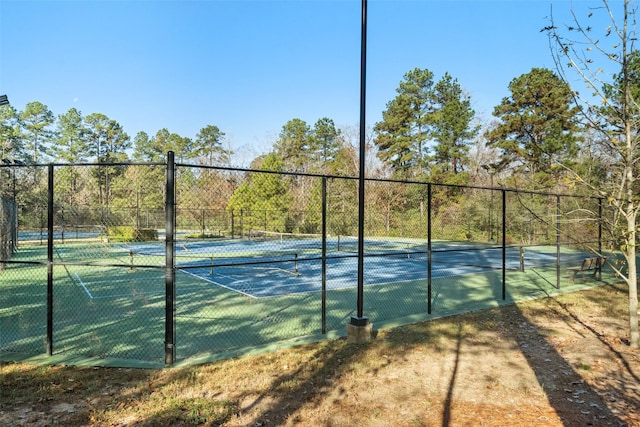 view of sport court