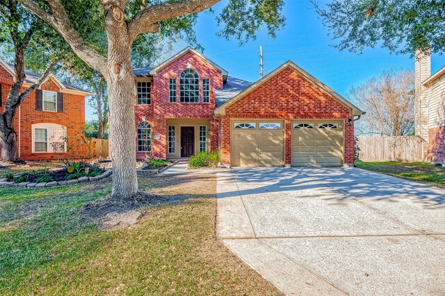 front facade featuring a garage