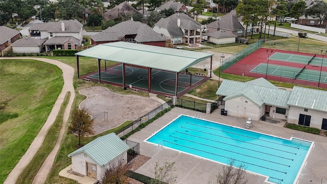 view of pool