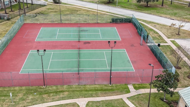 view of tennis court