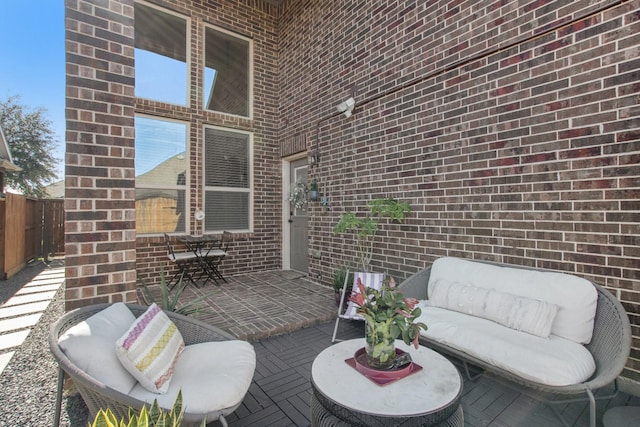 view of patio / terrace with outdoor lounge area