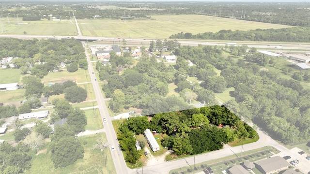 aerial view with a rural view