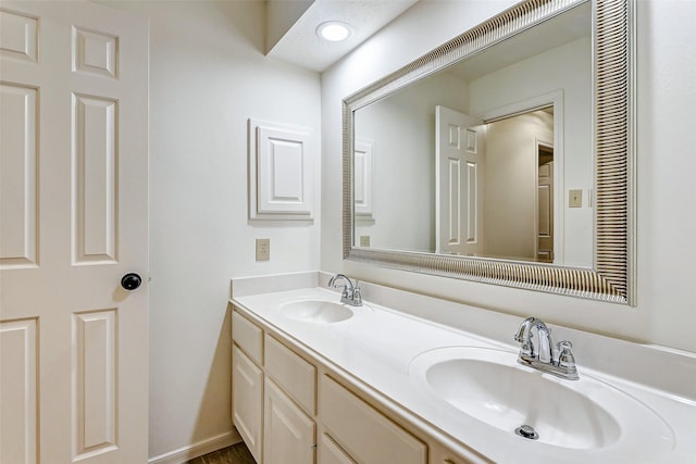 bathroom with vanity