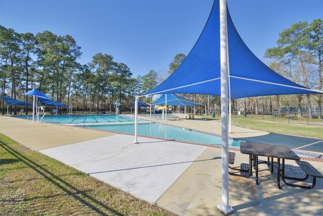 view of pool with a patio area