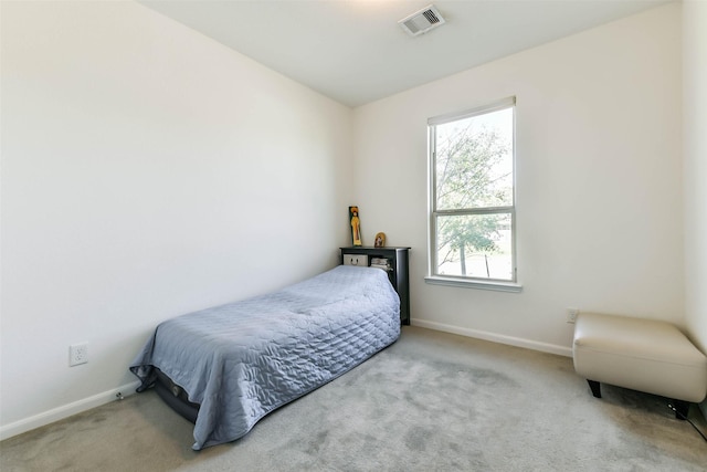 bedroom with carpet floors