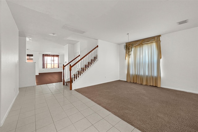 view of tiled spare room