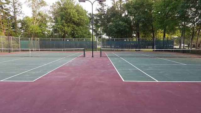 view of tennis court