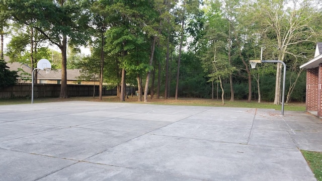 view of basketball court