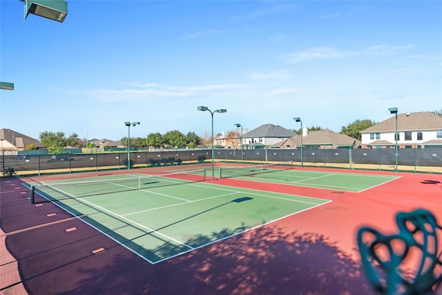 view of sport court with basketball court