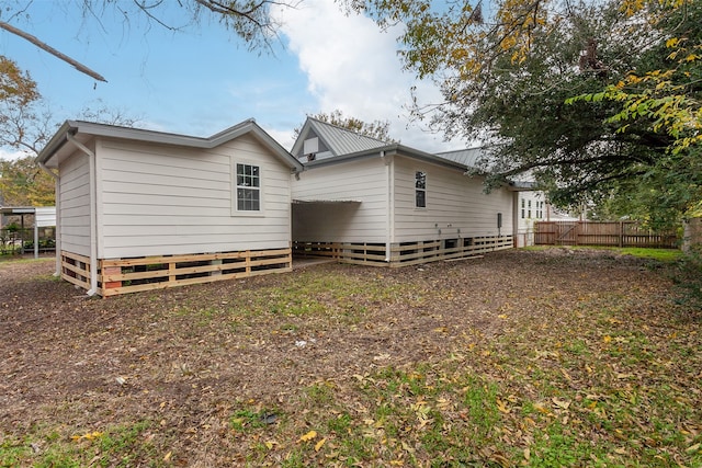 view of rear view of property