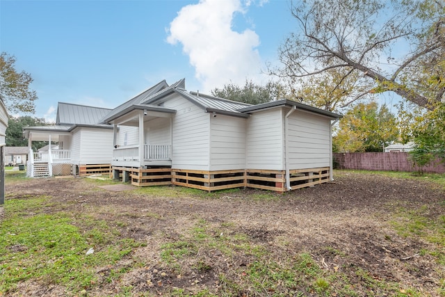 view of back of property