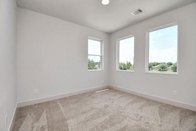 empty room with light carpet