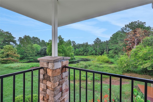 view of balcony