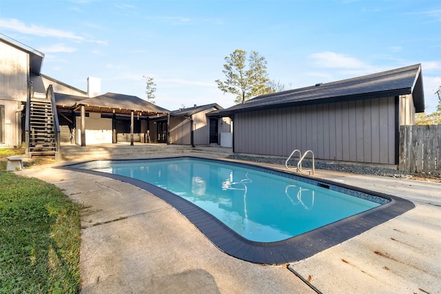 view of pool with a patio