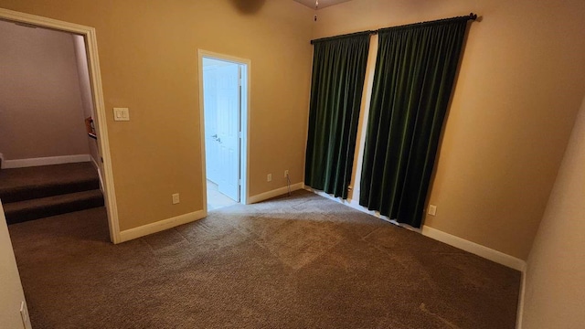 view of carpeted empty room