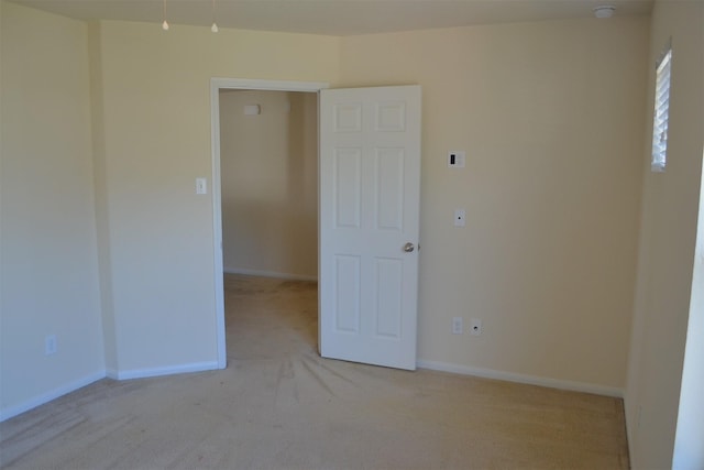 view of carpeted empty room