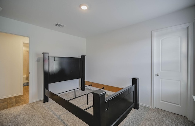 bedroom with carpet floors