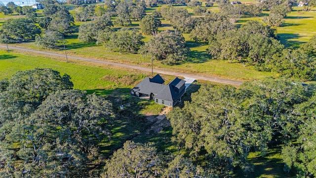 bird's eye view featuring a rural view