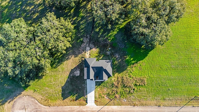 drone / aerial view featuring a rural view