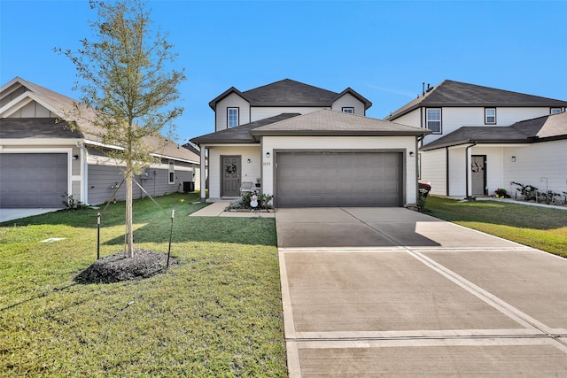 view of front of property with a front yard