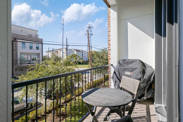 view of balcony