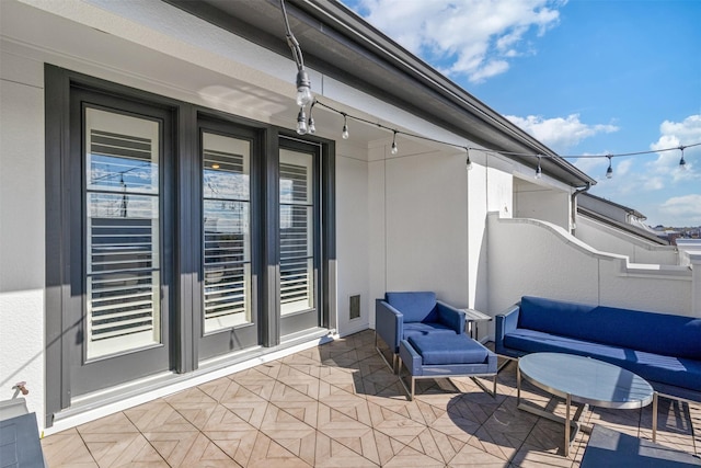 view of patio / terrace with an outdoor living space