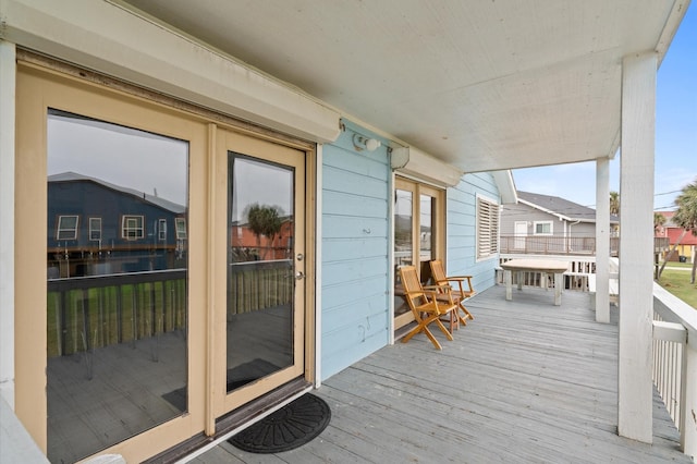 4406 Pabst Rd, Galveston, TX 77554 - view of wooden terrace