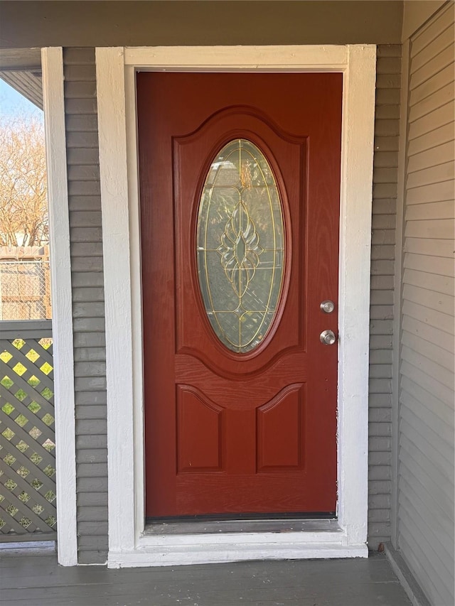 view of entrance to property