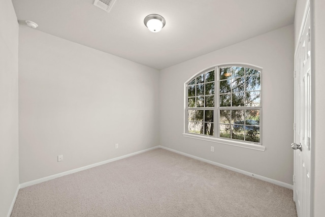 empty room with light carpet