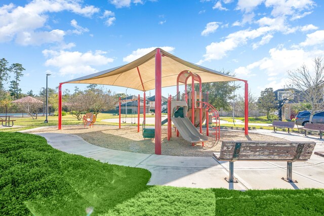 view of jungle gym