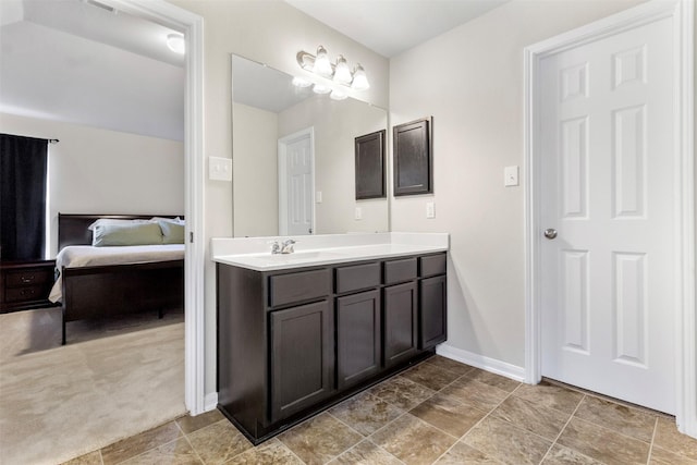 bathroom with vanity