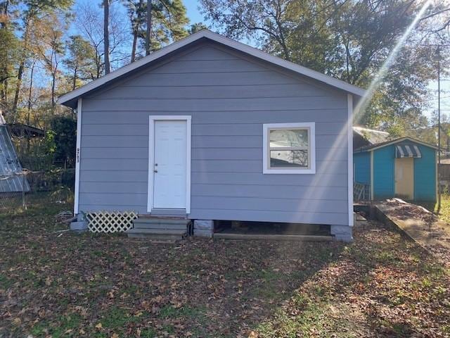 view of outbuilding