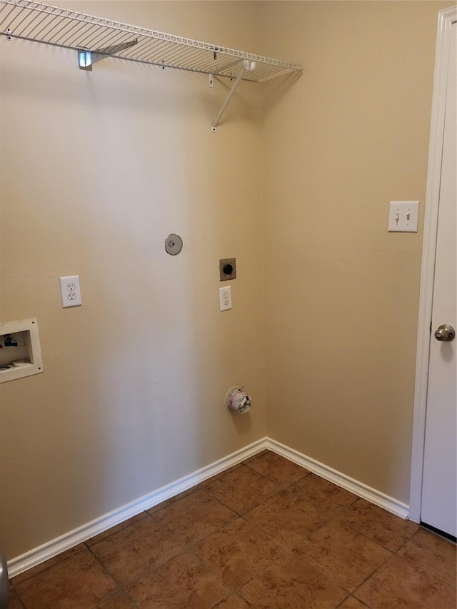 laundry room with hookup for a washing machine and hookup for an electric dryer