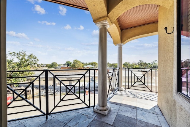 view of balcony