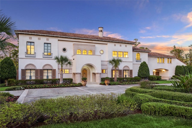 view of mediterranean / spanish-style house