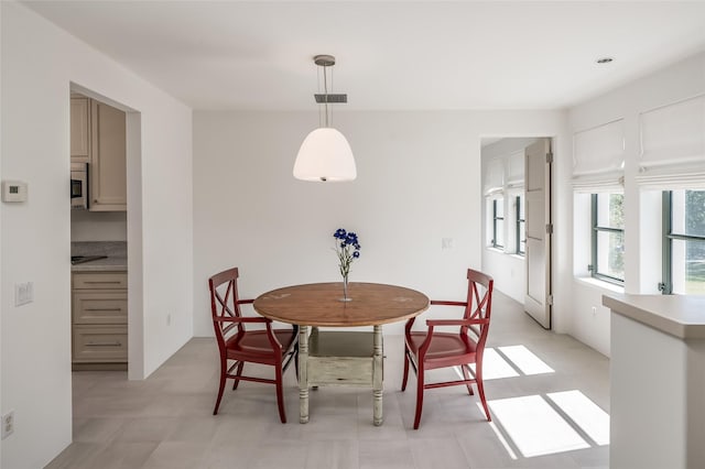 view of dining area